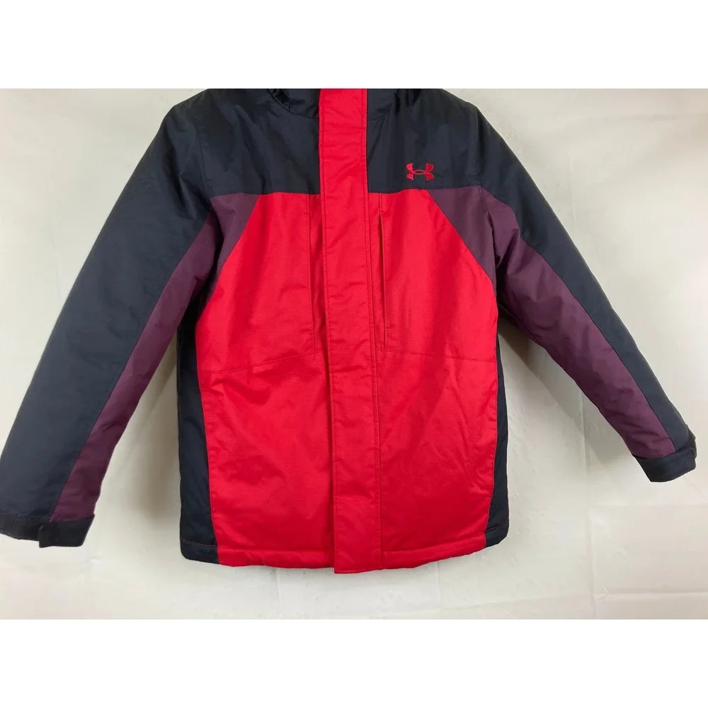 Under Armour 3-in-1 Jacket Kids Youth Boys Girls M 10 /12 Hooded Puffer Winter